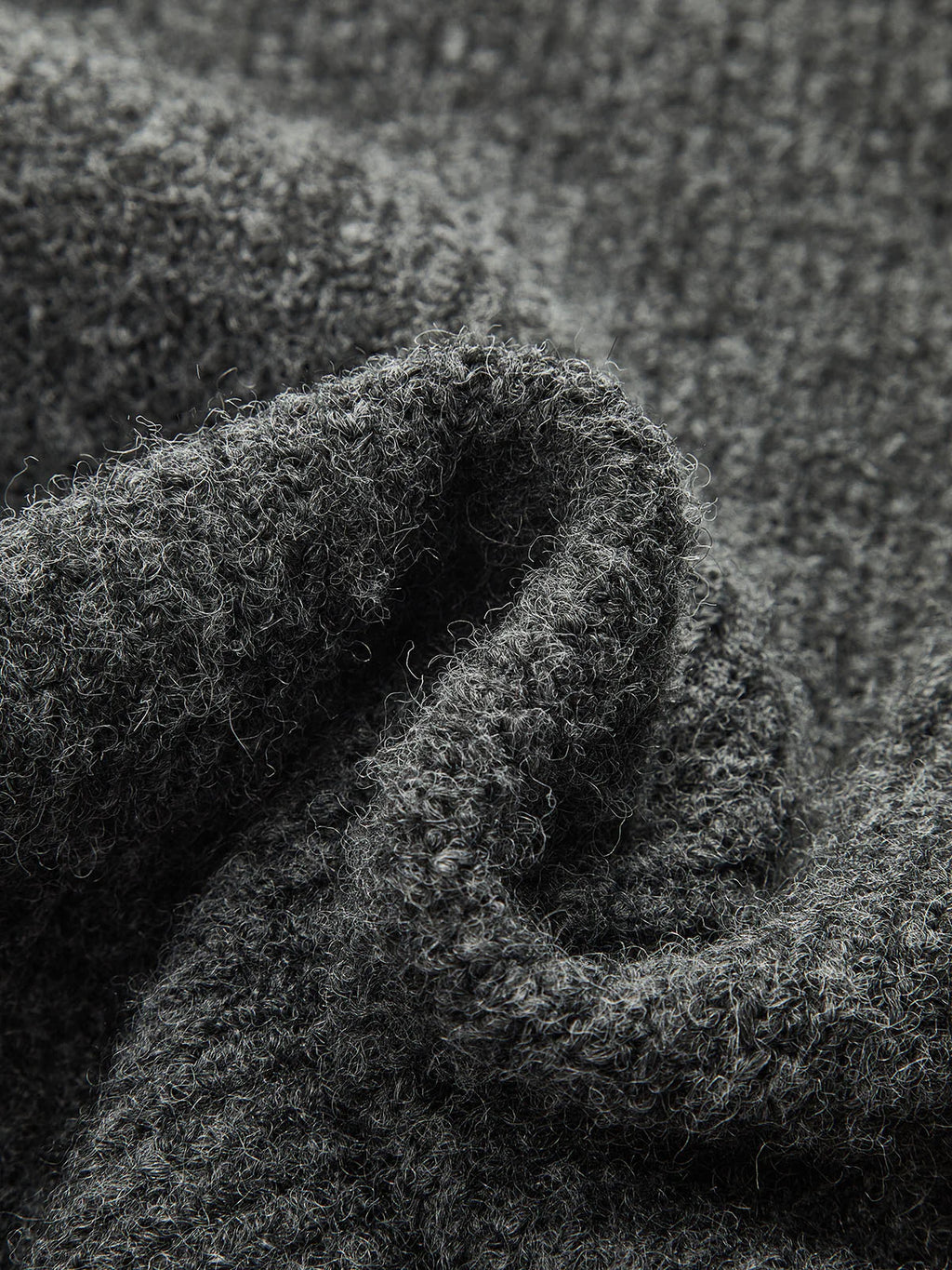 Wool-Blend Fuzzy Midi Dress