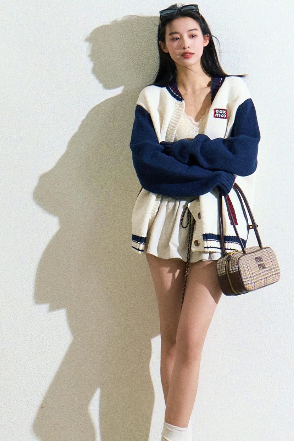 Logo Label Baseball Loose Jacket