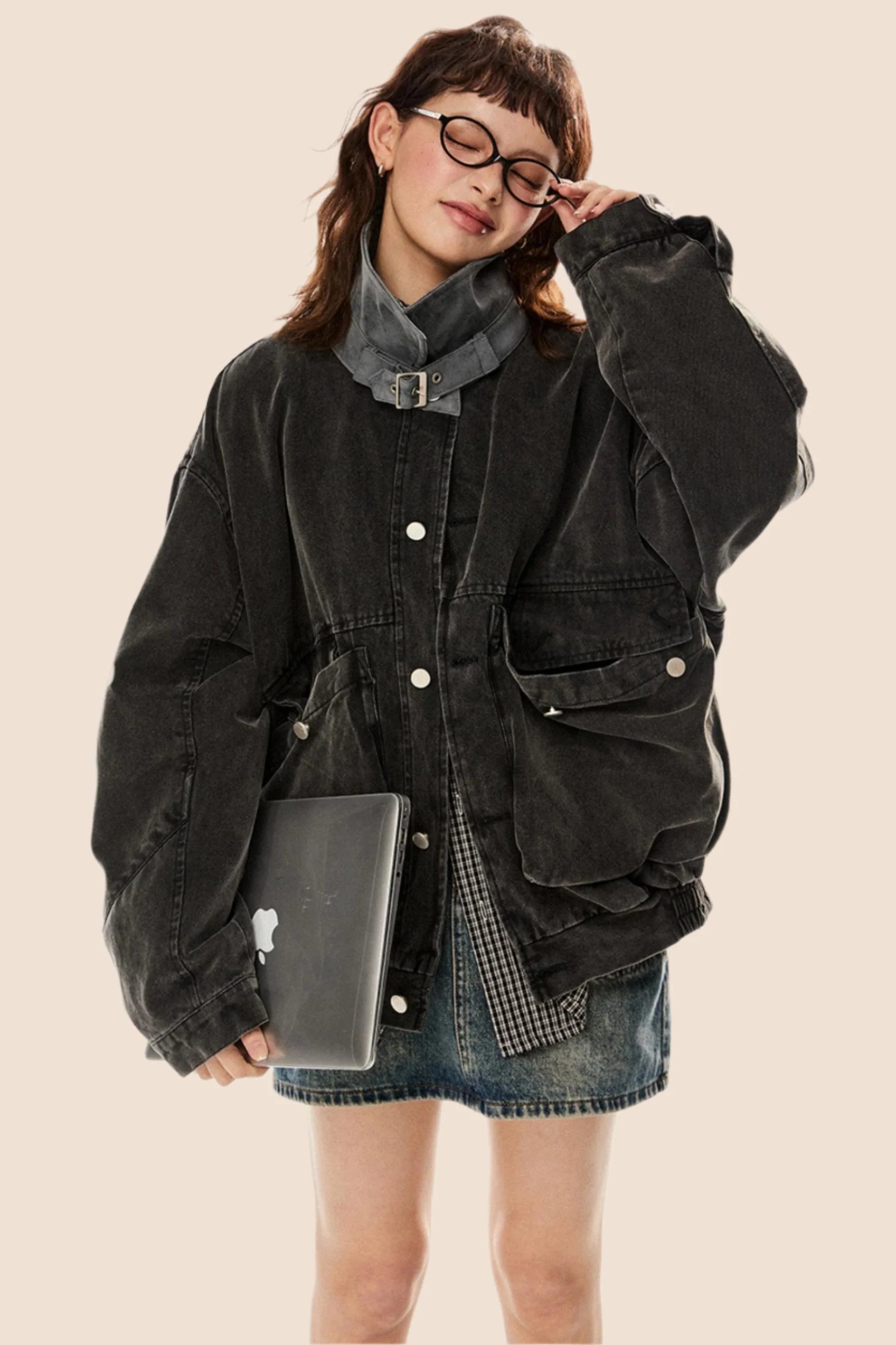 Retro Large Pocket Cargo Jacket